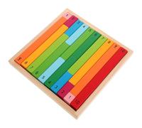 ZUNOXAZ Montessori Wooden Math Rods Colorful Decimal Counting Learning Tools for Preschool Early Education Centers Enhancing Cognitive Development and Basic Arithmetic Skills