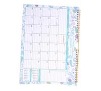 ZUNOXAZ Month Wall Calendar with Spiral Binding Floral Design Large Fonts for Dates and Holidays Family Planner for Home Office Classroom English Version