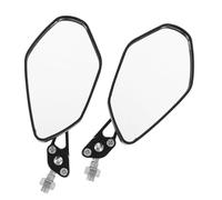 ZUNOXAZ Motorcycle Rearview Side Mirrors for Motorbike and Electric Scooter Clear Wide Lens Replacement Safety Enhancing Rear View