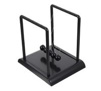 ZUNOXAZ Newton Cradle Pendulum Balls Desk Ornament Black Medium Physics Science Decor for Office Home Classroom Stable Structure Creative Educational Craft