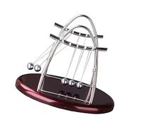 ZUNOXAZ Newton's Cradle Arch Desktop Large Physics Experiment Tool for Energy Balance Learning Home Office Decoration Educational Five Balls Pendulum
