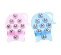 ZUNOXAZ Nine-beads Cat Shape Steel Ball Massagers 2pcs Rolling Pain Relief Body Massage Tools for Muscle Relaxation and Wellness Therapy at Home