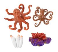 ZUNOXAZ Octopus Life Cycle Display Model Educational Realistic Plastic Evolution Figurine for Science Learning and Birthday