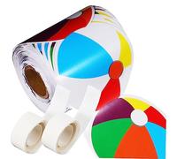 ZUNOXAZ Paper Bulletin Board Border Roll with Beach Ball Patterns for Classroom and Birthday Party Decoration, Simple to Use and Suitable for Multiple Uses, Unique Appearance Wall Decor