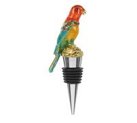 ZUNOXAZ Parrot Wine Bottle Stopper with Tight Seal Wine Plug for Preserving Freshness and Flavor Unique Enamel Design Easy to Use Parrot