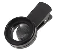 ZUNOXAZ Phone Macro Lens Clip and Camera Lens for Phone 0.45x Ultra Wide Angle and 12.5x Macro Two-in-one Optical with Acrylic and Glass Black 49mm Front Diameter for Photography Sharper