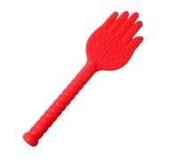 ZUNOXAZ Plastic Health Massage Hammer Palm Shape for Meridian Therapy Acupoint Beat Pat Tool for Body Relaxation and Fatigue Relief Handheld Fitness Massager in Red