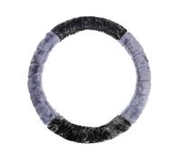 ZUNOXAZ Plush Leopard Print Steering Wheel Cover Fit Car Accessory Soft Warm Autumn Winter Protector for Comfortable Driving and Stylish Interior Upgrade