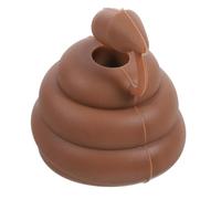 ZUNOXAZ Poop Shaped Silicone Toothpaste Cap Dispenser Self-Closing Bathroom Accessory Controls Toothpaste Amount for Use