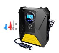 ZUNOXAZ Portable 12v Car Electric Pump with Digital Display and Built-in Light, Compact Abs and Copper Tyre Inflator Air Compressor for Motorcycle and Inflatable Boat Use