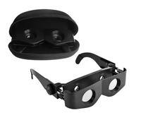 ZUNOXAZ Portable Fishing Magnifier Glasses with Focus Scratch-resistant HD Plane Telescope for Outdoor Hiking and Field Observation Drop-resistant PVC Body with Glasses Case Suitable for