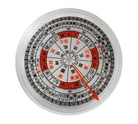 ZUNOXAZ Portable Transparent Acrylic Chinese Compass Lightweight Feng Shui Luo Pan for Outdoor Camping Hiking and Homeschooling Use