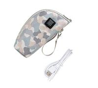 ZUNOXAZ Portable USB Baby Milk Bottle Warmer Sleeve 5v 2a 3 Modes Lightweight Pu Insulated Cover for Outdoor Baby Feeding Random Color