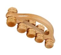 ZUNOXAZ Portable Wooden Massage Roller Ball for Muscle Relaxation Manual Body Massager for Neck Back Arms Legs Handheld for Stress Relief and Improved Circulation