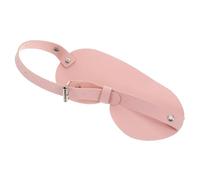 ZUNOXAZ Pu Leather Masquerade Mask for Women, Adjustable Strap Sleep Eye Mask, Light Blocking Blindfold for Travel, Party, and Cosplay Role-playing, Pink