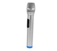 ZUNOXAZ Realistic Fake Microphone Prop Toy for Boys and Girls Stage Performance Simulation Handheld Microphone Model Glossy Silver Finish for Pretend Play and Interview Role-playing