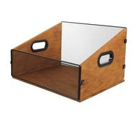 ZUNOXAZ Record Display Crate Vinyl Record Crate Wire Mesh Magazine Holder File Organizer Album Organizer Coffee