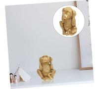 ZUNOXAZ Resin Monkey Shape Ornament Desktop Sculpture Craft for Home Office Decor Unique Three Wise Monkeys Figurine Lightweight Sturdy Tabletop Decoration
