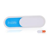 ZUNOXAZ Restroom Door Sign White Sliding In Use Vacant Occupied Privacy Sign for Office Conference Room Bathroom Adhesive Easy to Slide Switch States