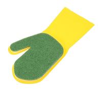 ZUNOXAZ Reusable Marigold Kitchen Cleaning Glove Stretchy Latex Household Dishwashing Glove for Plates and Dishes Durable and Comfortable Single Right Handed Yellow Green