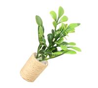 ZUNOXAZ Scale Bonsai Model with Green Leaves Lightweight Mini Plant Decoration for Dollhouse Mini Garden and Micro Landscape Ornament