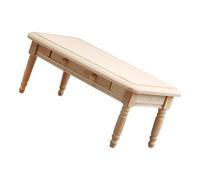 ZUNOXAZ Scale DIY Plain Tea Table Handcrafted Micro Furniture Accessory for Realistic Display and Collectors