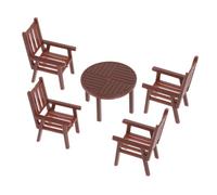 ZUNOXAZ Scale Furniture Kit for Architectural Models and Sand Table Decoration Detailed Mini House Dining Accent