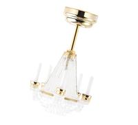 ZUNOXAZ Scale LED Ceiling Light Dollhouse Decor Accessory for Realistic Scene and Photo Props Chic Miniature Home Lighting Gift