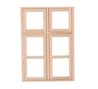 ZUNOXAZ Scale Miniature Wooden Doors and Windows for Dollhouse DIY Craft Accessories Realistic Home Decor Furniture Models Sturdy Fine Wood Flexible Design for Dollhouse Enthusiasts and