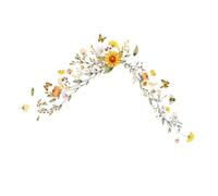 ZUNOXAZ Self-Adhesive Floral Wall Sticker Vine and, Decorative Door Frame and Corner Decal for Bedroom and Living Room, Home Wall Decor