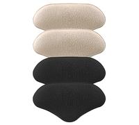 ZUNOXAZ Self-Adhesive Heel Cushion Pads with Soft Imitation Velvet and Sponge Material 2 Pairs Practical High Heel Cushion Inserts Comfortable for Daily Use for Work Shoes and Sports Shoes
