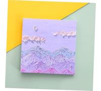 ZUNOXAZ Self-stick Note Pads with Creamy Oil Painting Scenery Designs Reusable Japanese-style for Students Office Home Study and Decorative Use
