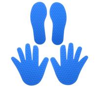 ZUNOXAZ Sensory Tactile Foot and Hand Prints Set Soft Blue Sensory Pads for Kids Outdoor Balance and Coordination Training Equipment