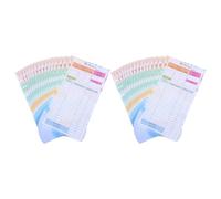 ZUNOXAZ Set of 28 Sheets Budget Planner Refills: 3.5"x6.8" 6-Hole Punched Colored Budget Sheets for A6 Planner Binder - Easy Monthly or Weekly Income and Savings Tracking