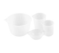 ZUNOXAZ Silicone Measuring Cups Set with Precise Scale and Spout Non Stick Liquid Measuring Cups for Baking Cooking Mixing Straining Coffee and Crafting Numerical Markings for Accurate