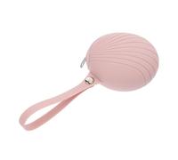 ZUNOXAZ Silicone Storage Case with Clip Design for Teething, Portable Organizer Bag that Can be Hung on Backpack or Mother's Bag, Reusable Travel Holder in Pink