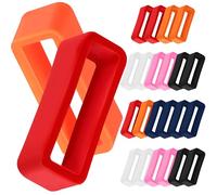 ZUNOXAZ Silicone Watch Strap Holder Rings Set 18mm 20mm 12pcs Watch Band Keepers Fastener for Smartwatch Wristbands for Daily Use