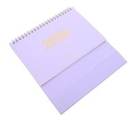 ZUNOXAZ Small Desk Calendar Standing Daily Planner Compact Desktop Ornament for Office Home Habit Tracker Schedule Organizer Date Display