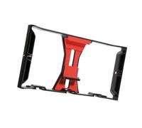 ZUNOXAZ Smartphone Radio Rig Filmmaking Cage Rig Case with Cold Shoe Mounts and Dual Threads for Mobile Video Production Vlogging and Webinars Black Red