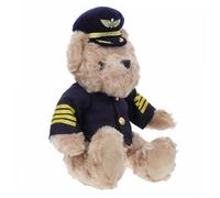 ZUNOXAZ Soft Plush Pilot Bear Doll for Adorable Stuffed Animal with Outfit Material for Creative Roleplay and Shower Parties and Imaginative Play