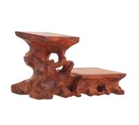 ZUNOXAZ Solid Wood Display Base Stand for Vases and Figurines Stable Vintage Style Riser for Home Decor Compact Wooden Plinth for Antiques Handicrafts and Collectibles Suitable for Indoor