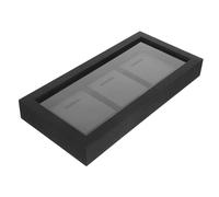 ZUNOXAZ Solid Wooden Medal Display Case for Marathon Running Football Gymnastics Holder Shadow Box Frame with Black Wood Finish for Sports Badge Storage and Photo Display