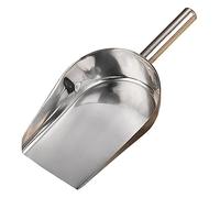 ZUNOXAZ Stainless Steel Multi-Purpose Scoop for Kitchen Use Thick Food-Grade Shovel for Ice Cubes Flour Grains French Fries Smooth Surface Welded Handle Compact and Easy to Clean