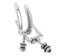 ZUNOXAZ Steel Front Wheel Bracket for Wheelchairs with Bearings Durable Zinc Plated Iron Fork Replacement Smooth Operation Front Wheel Rack Compatible with Manual and Electric Wheelchair