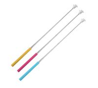 ZUNOXAZ Telescopic Back Scratcher 3pcs Set Stainless Steel Extendable Scratcher Claw Self Massage Sticks Itch Relief Tool for Adults Comfortable Back Scratching at Home and Travel