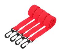 ZUNOXAZ Toddler Walking Rope Leash for Kids 2 to 12, Detachable Safety Walking Leash with Hooks, Red 4pcs Set for Kindergarten and Outdoor Use