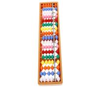 ZUNOXAZ Traditional Chinese Style Column Abacus for Math Learning Frame Counting Tool for Students Enhances Problem Solving Fine Motor Skills and Logical Thinking