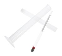 ZUNOXAZ Triple Scale Maple Syrup Hydrometer for Measuring Sugar Moisture Alcohol Content Plastic Cylinder with Scale Accurate Wine Beer Brewing Tester for Homebrew Beginners