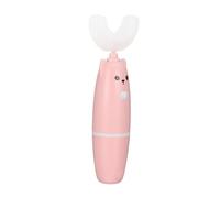 ZUNOXAZ U Shaped Electric Toothbrush with Soft Bristles Silent Low Frequency Vibration Cartoon Pink Design Oral Care for Childrens Healthy Teeth and Gum Protection
