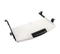 ZUNOXAZ Under Desk Sliding Keyboard Tray Ergonomic Abs Plastic Hidden Drawer for Office Computer Desk Space-Saving Slide-Out Keyboard and Mouse Holder with Smooth Glide Comfortable Wrist